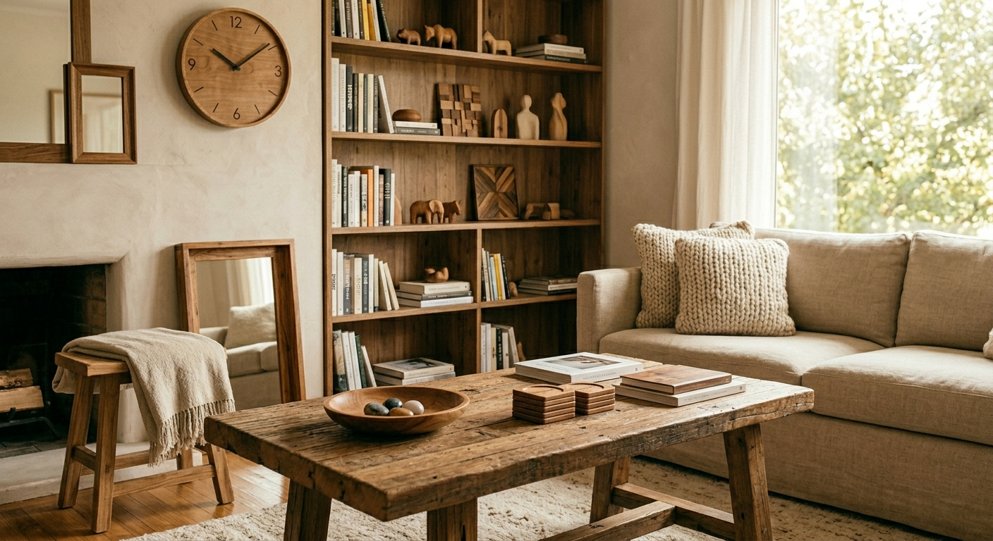 5 Simple Ways to Warm Up Your Living Space with Wooden Decor