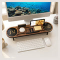 Personalized Wooden Office Desk Organizer I Phone Charging Stand I Fathers day gift for dad I Anniversary gift for him I Gifts for men