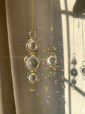 Bangle Sun Catcher, Hanging Gold Crystal Prism