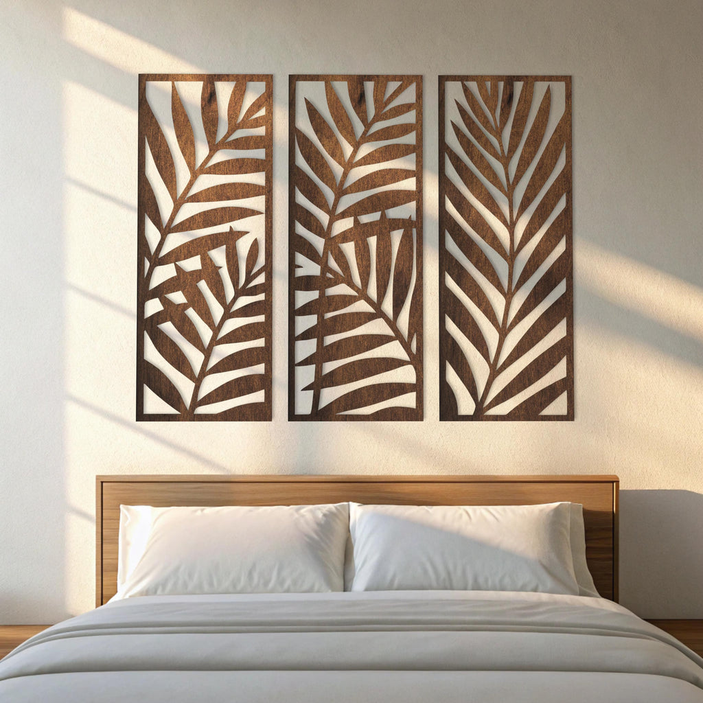 Wooden Leaf Wall Art