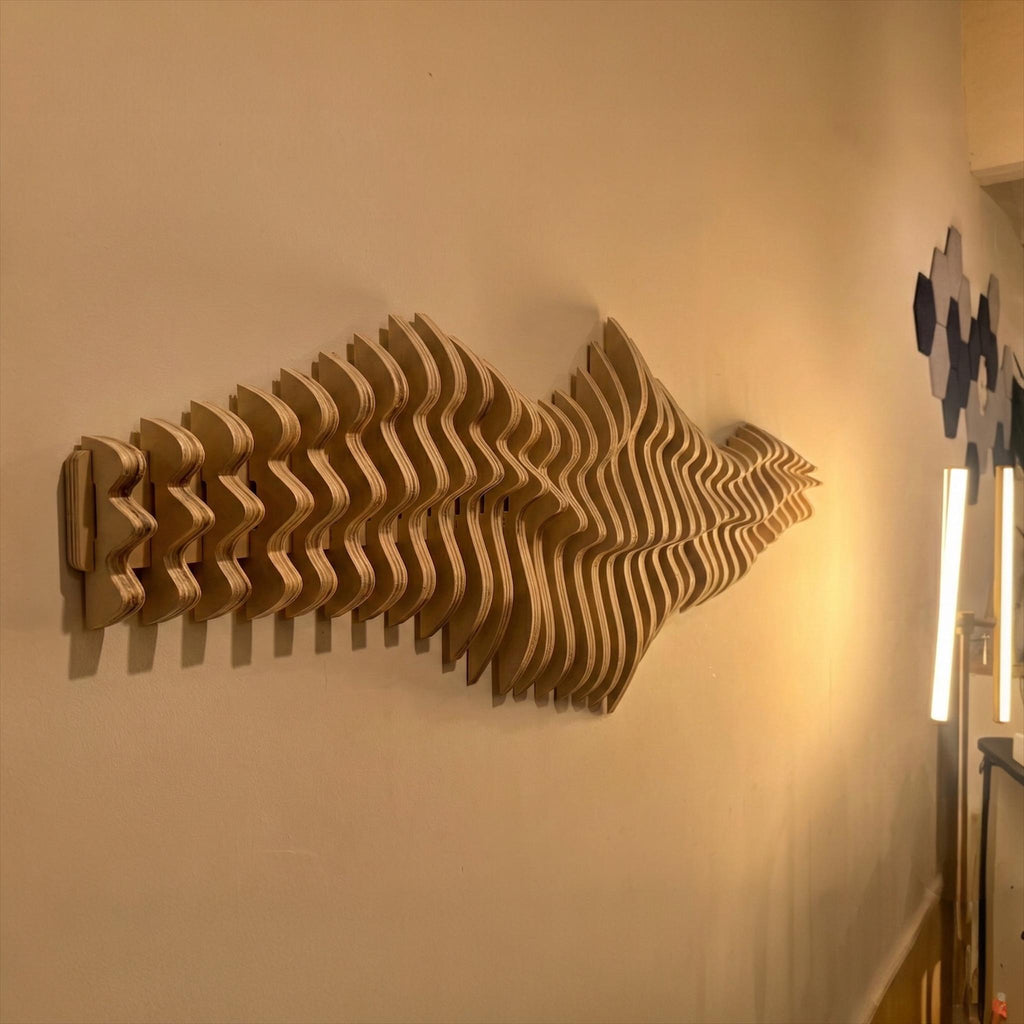 Parametric Wooden Wall Art LIMINAL Modern Acoustic 3D Sculpture
