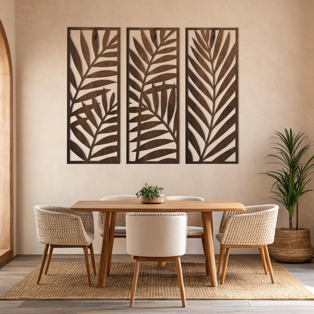 Wooden Leaf Wall Art
