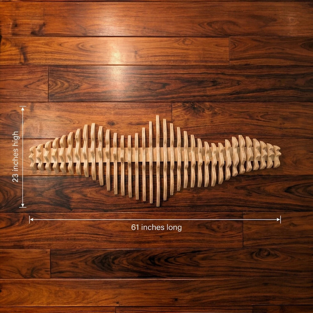 Parametric Wooden Wall Art LIMINAL Modern Acoustic 3D Sculpture
