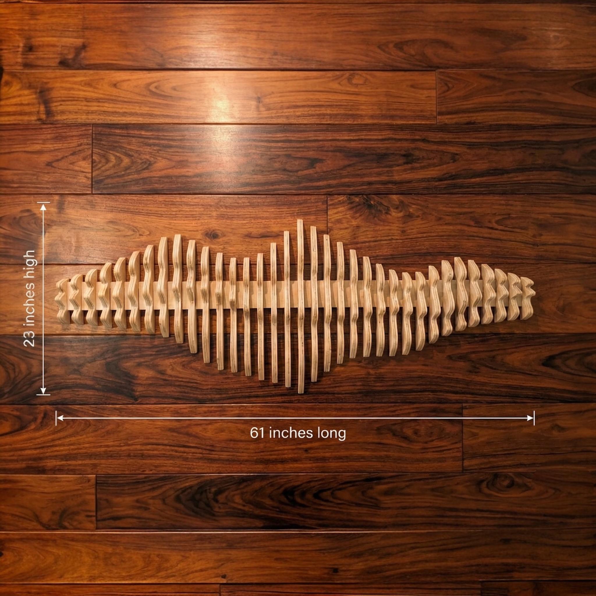 Parametric Wooden Wall Art LIMINAL Modern Acoustic 3D Sculpture