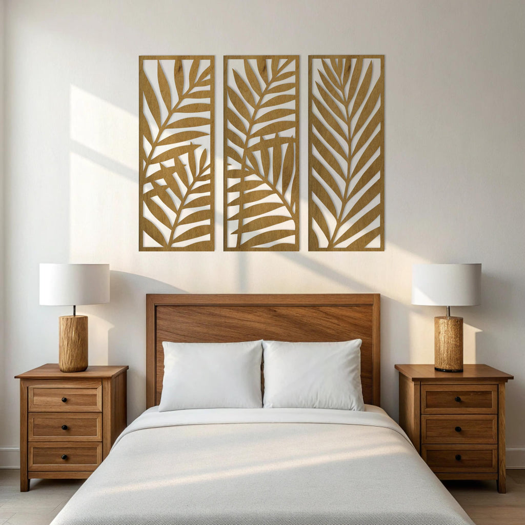 Wooden Leaf Wall Art