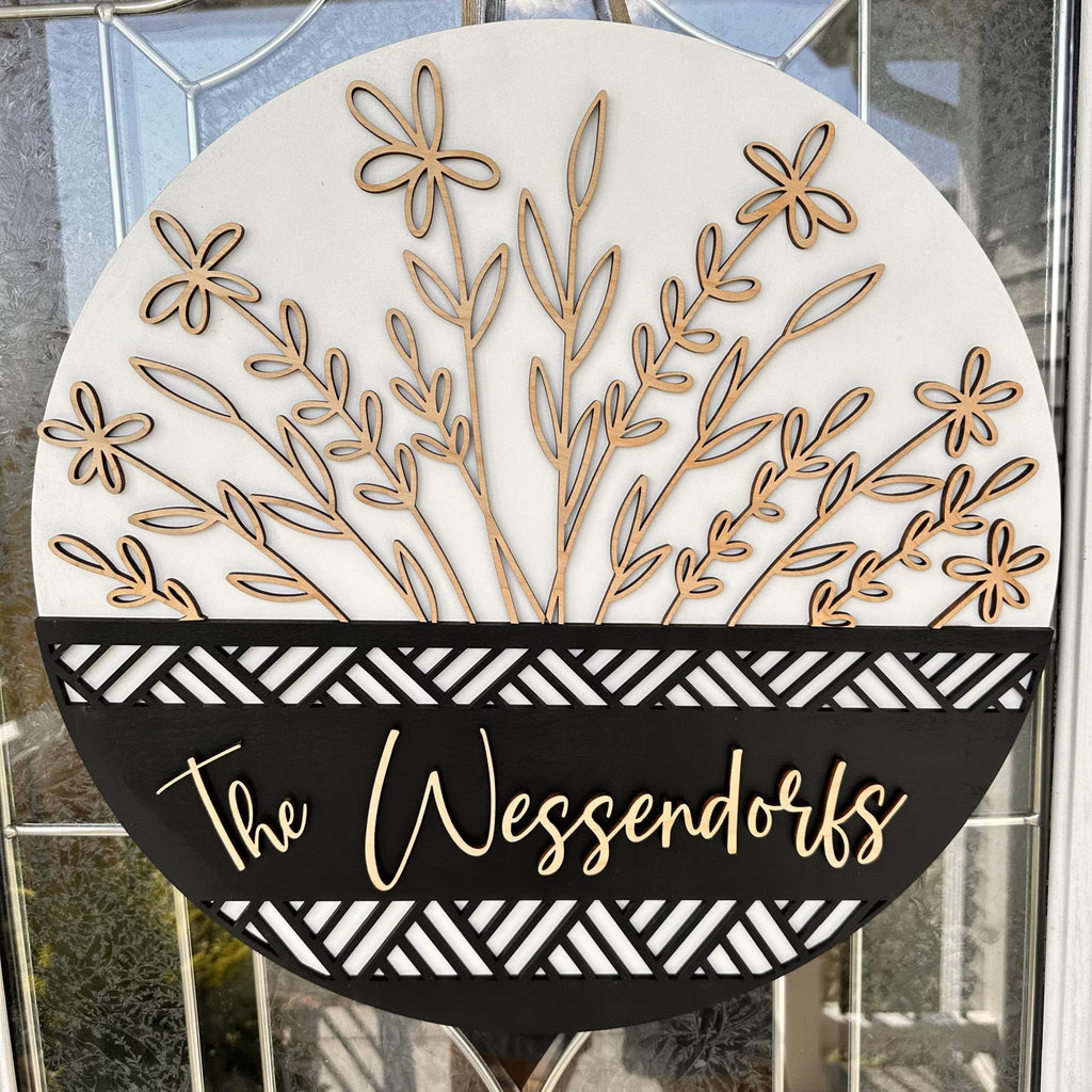 Wooden Door Sign, Family Name Sign, Engagement Gift, Housewarming Gift, Personalized Sign, Last Name Sign, Front Door Welcome, Wedding Gift
