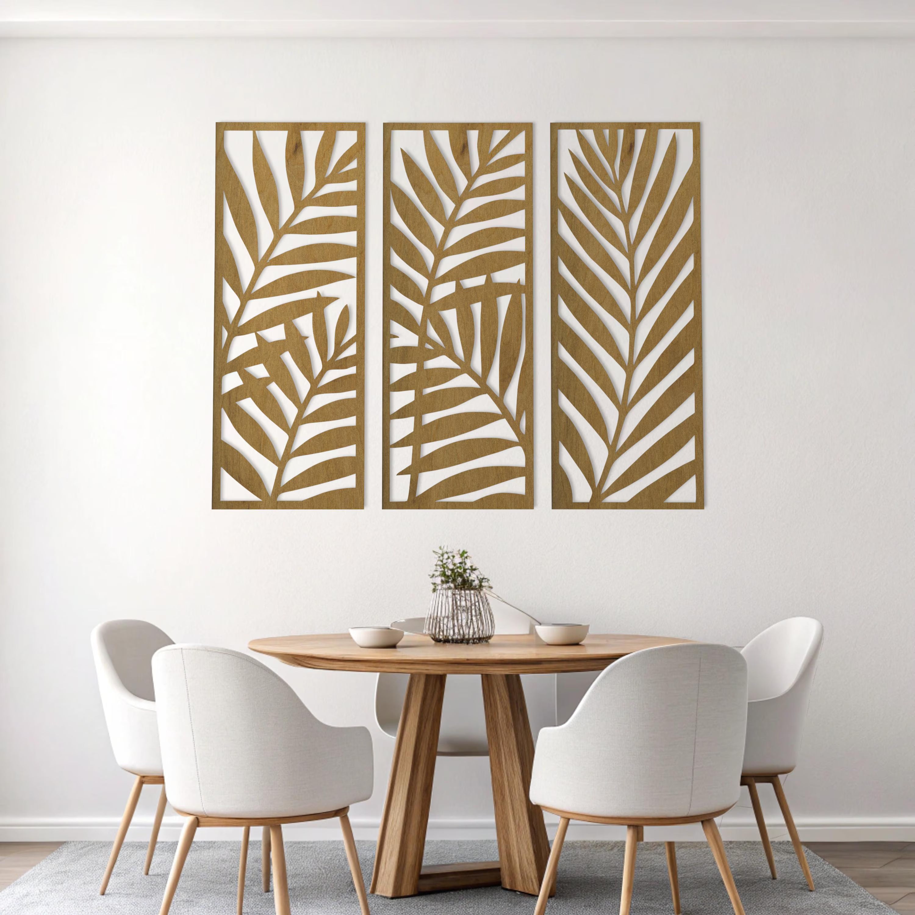 Wooden Leaf Wall Art