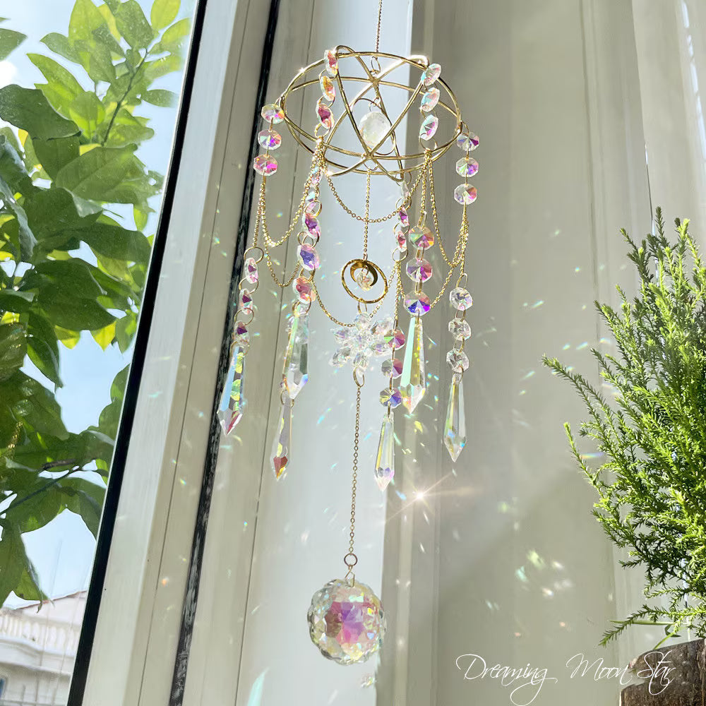 Howls Castle Inspired Room Crystal Suncatcher / Rainbow Maker / Window Hangings / Dorm Room Decor/ Boho Decor / Gifts For Her Aesthetic
