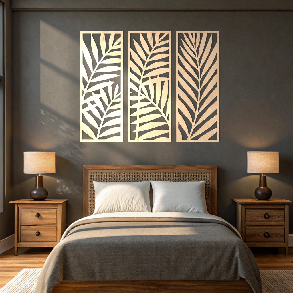 Wooden Leaf Wall Art