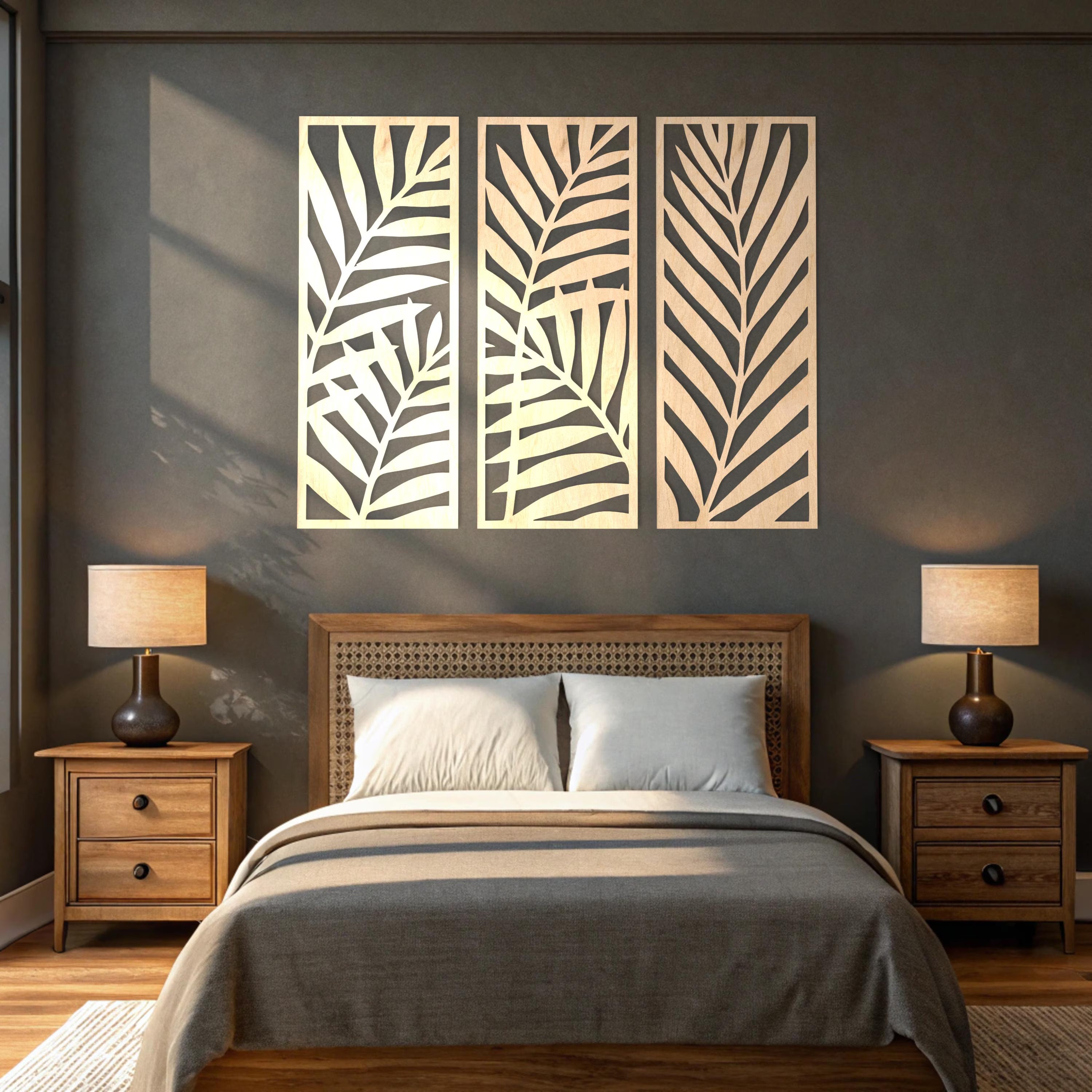 Wooden Leaf Wall Art