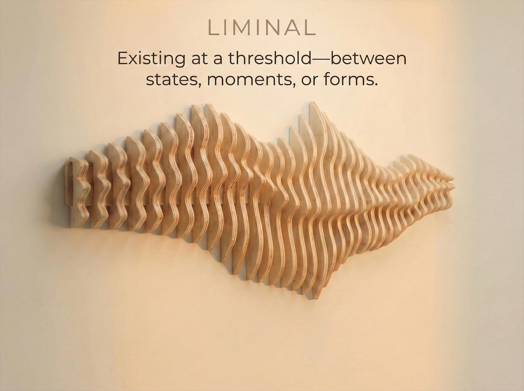 Parametric Wooden Wall Art LIMINAL Modern Acoustic 3D Sculpture