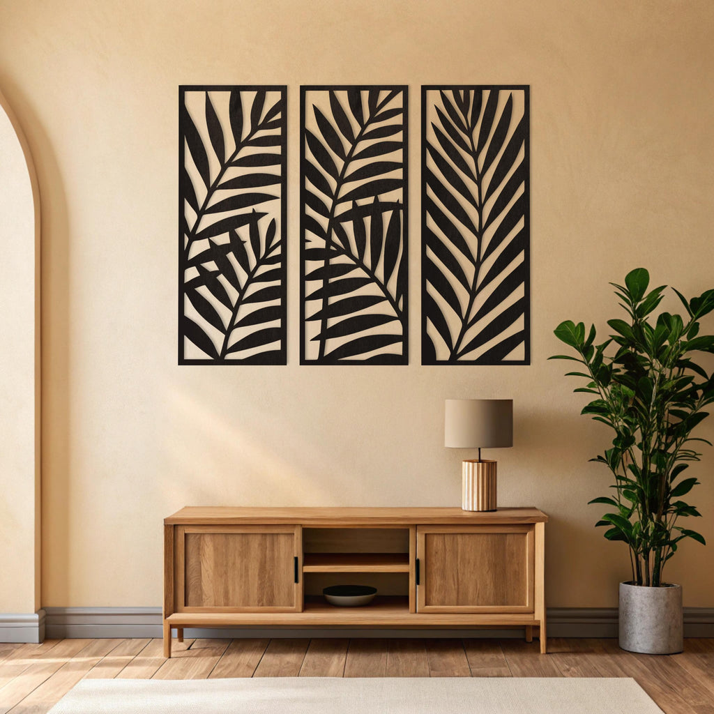 Wooden Leaf Wall Art
