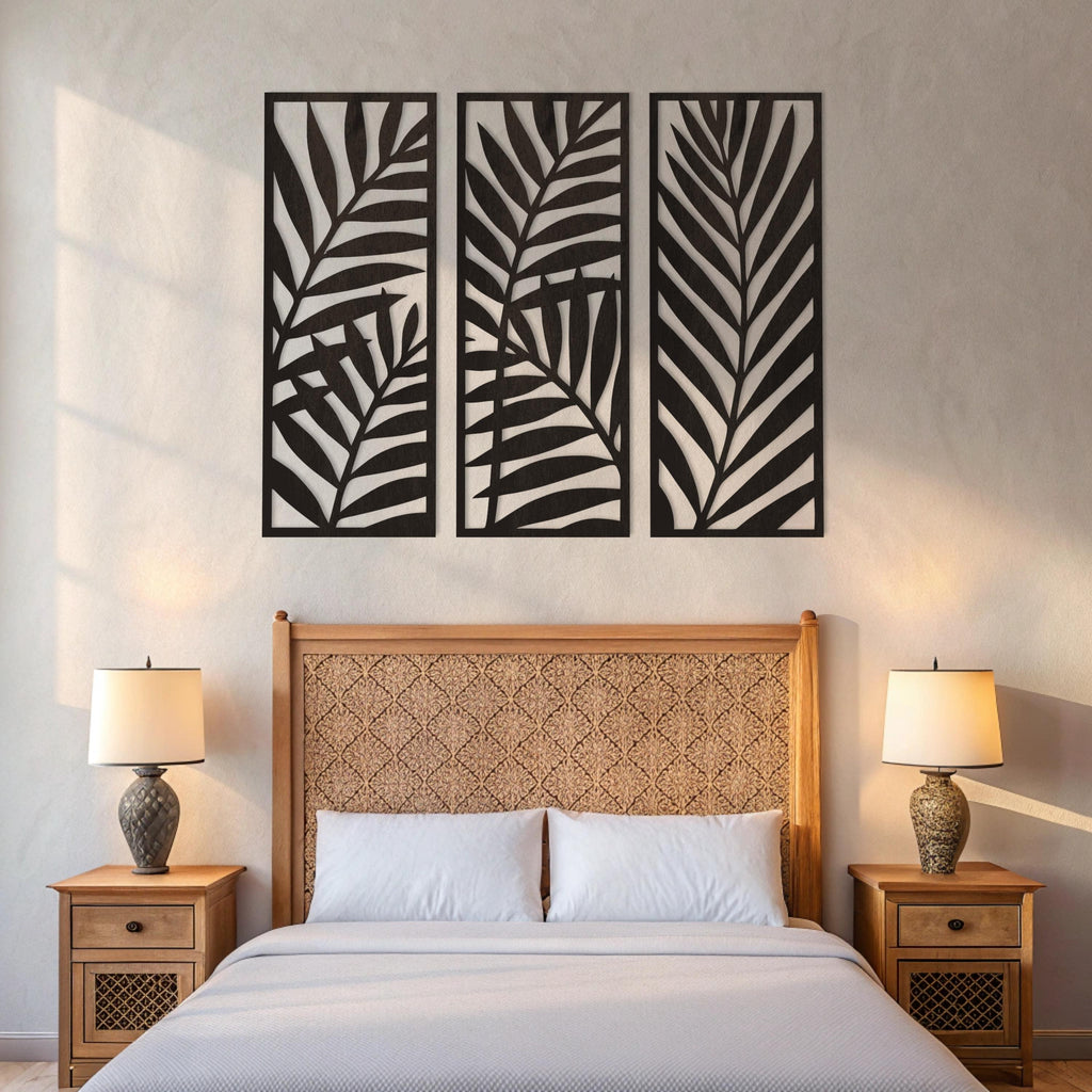 Wooden Leaf Wall Art