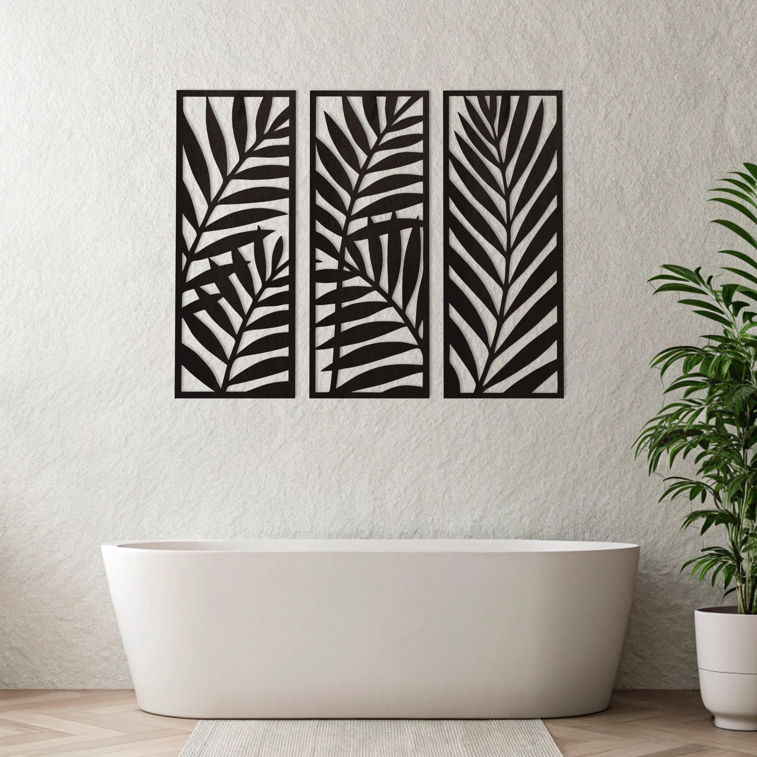 Wooden Leaf Wall Art